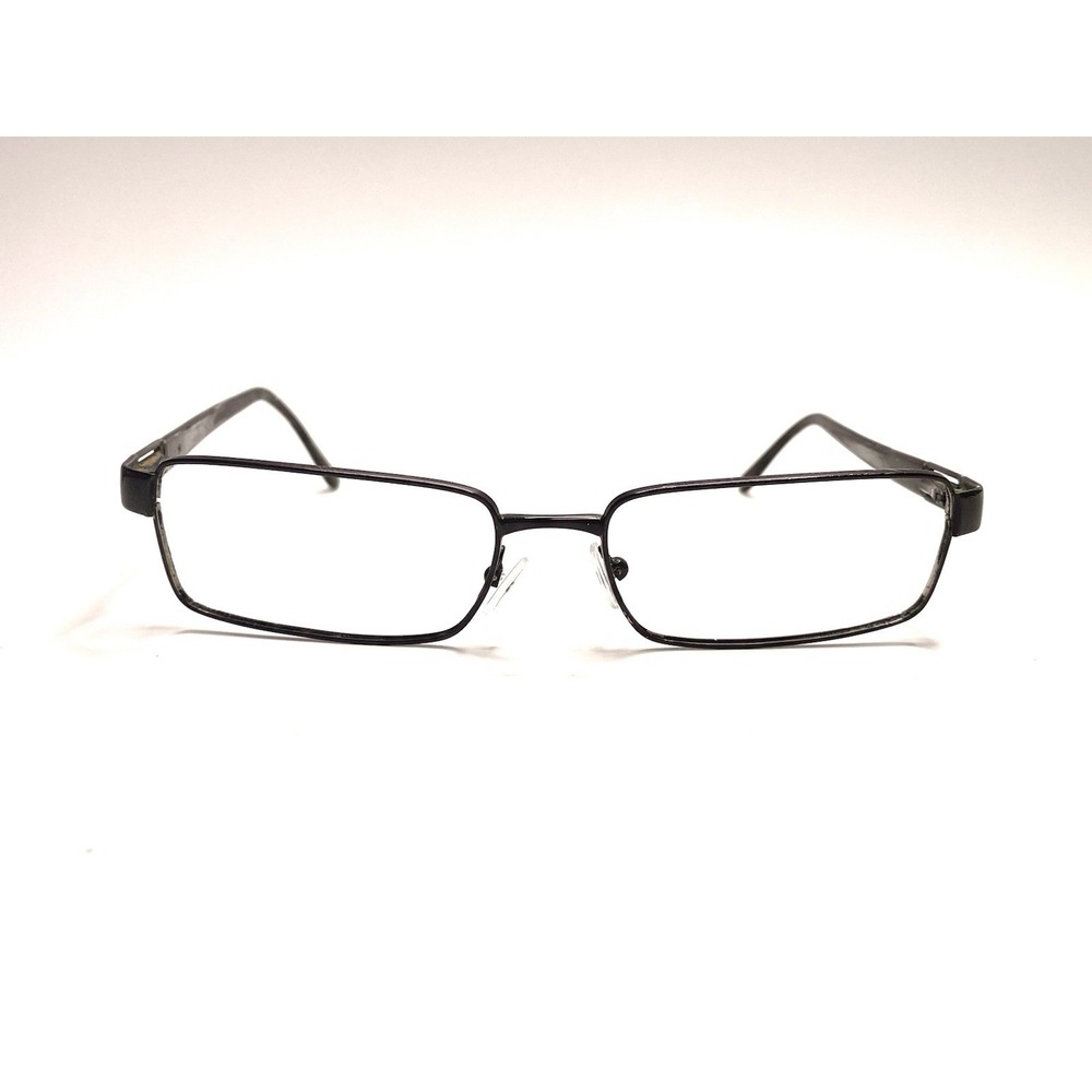Versace Black Metal Rectangular Glasses Made In Italy MOD. 1120 1009-S 54 16 140